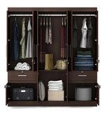 Load image into Gallery viewer, Detec™ 6 Door Wardrobe with 2 Drawers - Walnut Rigato Color
