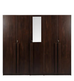 Load image into Gallery viewer, Detec™ 5 Door Wardrobe With Drawer &amp; Mirror - Wooden Finish
