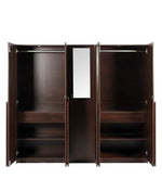 Load image into Gallery viewer, Detec™ 5 Door Wardrobe With Drawer &amp; Mirror - Wooden Finish
