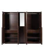 गैलरी व्यूवर में इमेज लोड करें, Detec™ 5 Door Wardrobe With Drawer &amp; Mirror - Wooden Finish
