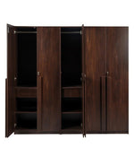 गैलरी व्यूवर में इमेज लोड करें, Detec™ 5 Door Wardrobe With Drawer &amp; Mirror - Wooden Finish
