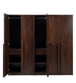 Load image into Gallery viewer, Detec™ 5 Door Wardrobe With Drawer &amp; Mirror - Wooden Finish
