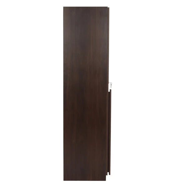 Detec™ 5 Door Wardrobe With Drawer & Mirror - Wooden Finish