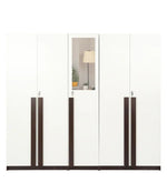 Load image into Gallery viewer, Detec™ 5 Door Wardrobe With Drawer &amp; Mirror - Wooden Finish
