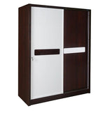 गैलरी व्यूवर में इमेज लोड करें, Detec™ Sliding Wardrobe - Brown &amp; White Finish
