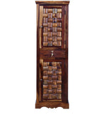 Load image into Gallery viewer, Detec™ Solid Wood 1 Door Wardrobe - Provincial Teak Finish
