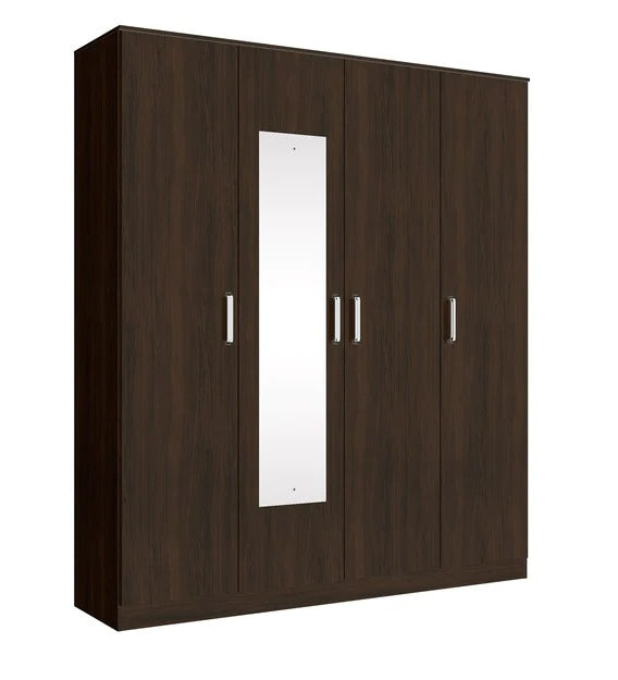 Detec™ 4 Door Wardrobe - Chocolate Finish