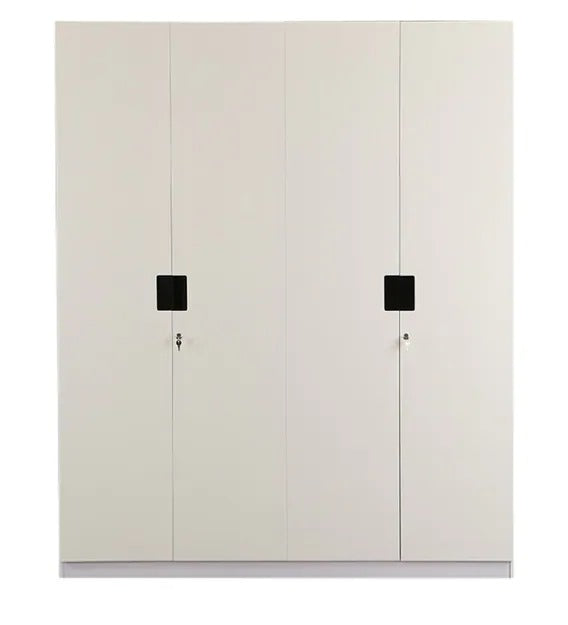 Detec™ 4 Door Wardrobe - Glossy White Color