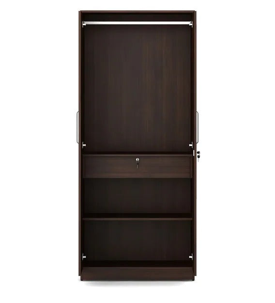 Detec™ 2 Door Wardrobe - Regato Walnut Color