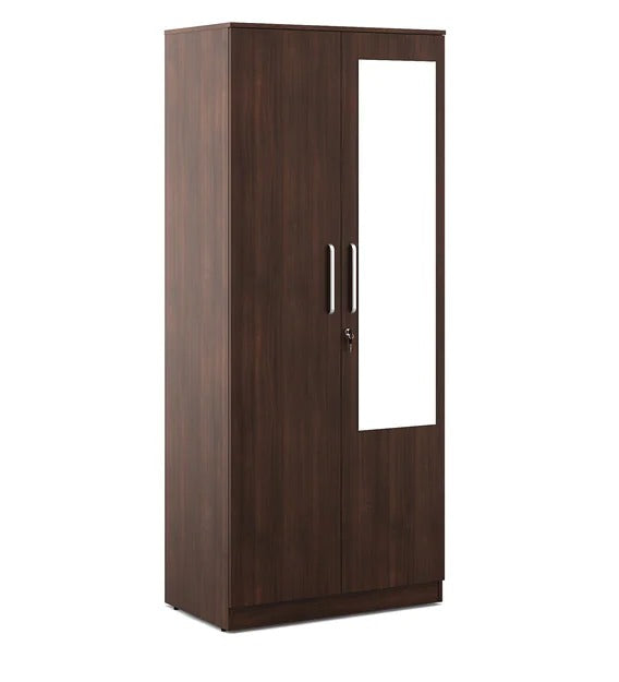 Detec™ 2 Door Wardrobe - Regato Walnut Color