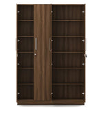 Load image into Gallery viewer, Detec™ 4 Door Wardrobe - Moldau Akazia Brown Color
