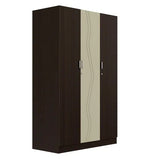 गैलरी व्यूवर में इमेज लोड करें, Detec™ Wooden 3 Door Wardrobe - Wenge Finish
