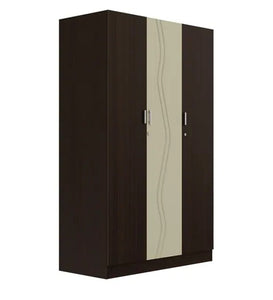 Detec™ Wooden 3 Door Wardrobe - Wenge Finish