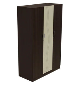 Detec™ Wooden 3 Door Wardrobe - Wenge Finish