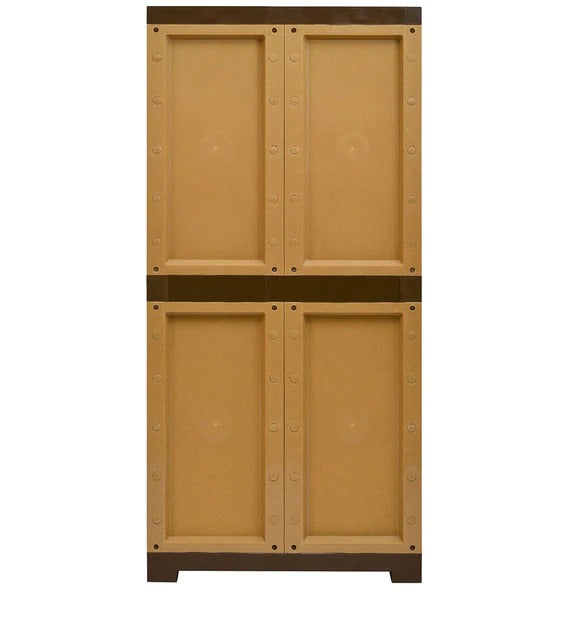 Detec™ Self Assemble Cabinet - Sandy Brown & Dark Brown Color