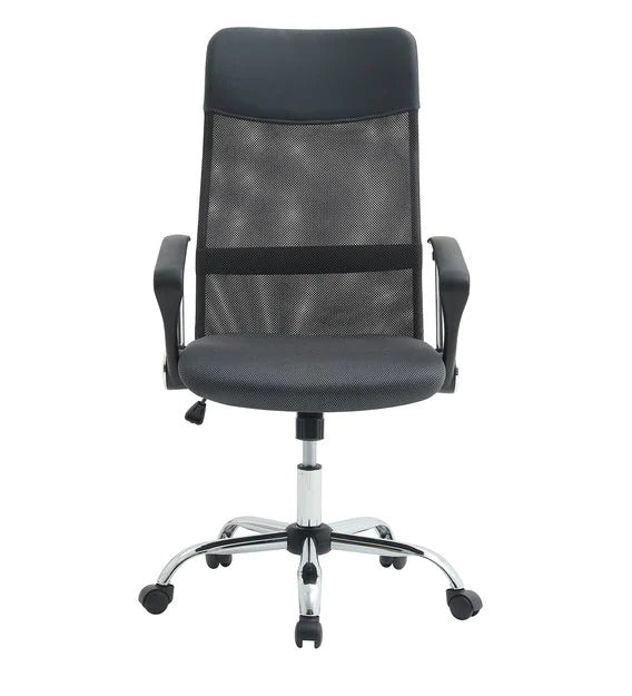 डिटेक™ हाई बैक एर्गोनोमिक कुर्सी - ग्रे रंग