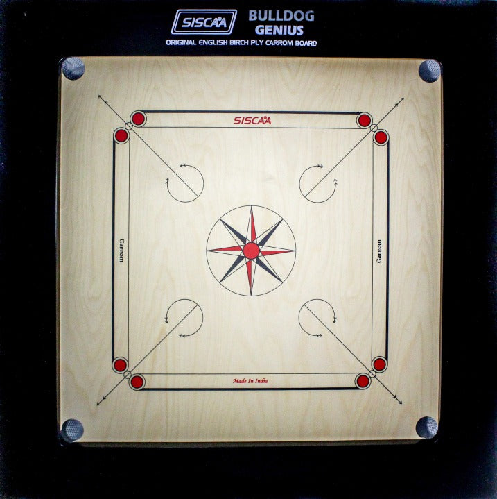 Detec™ Siscaa Bulldog Genius Carrom Board