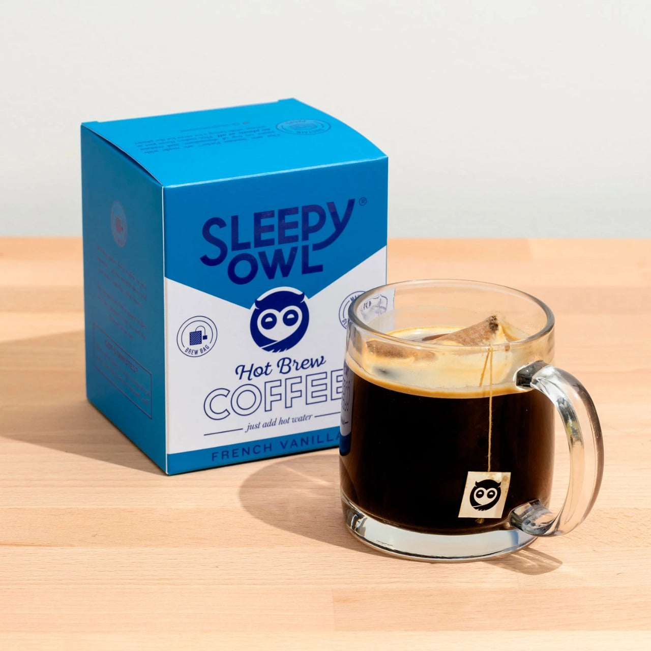 Sleepy Owl Hot Brew French Vanilla Coffee (Set Of 10 Per Unit)