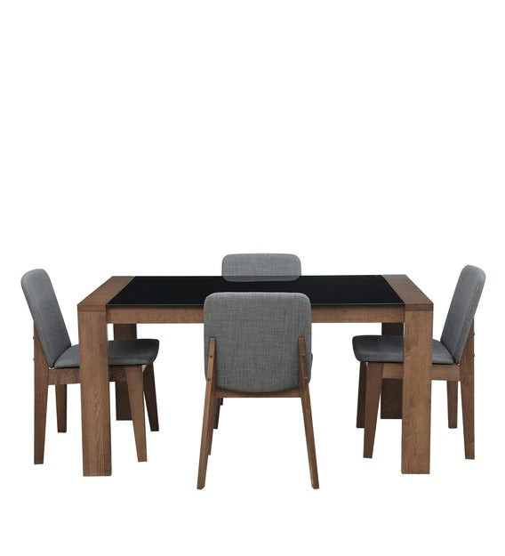Detec™ 4 Seater Dining Set in Charcoal Colour
