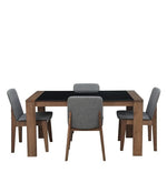 Load image into Gallery viewer, Detec™ 4 Seater Dining Set in Charcoal Colour

