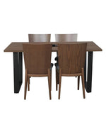 Load image into Gallery viewer, Detec™ 4 Seater Dining Set in Charcoal Colour
