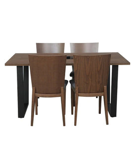 Detec™ 4 Seater Dining Set in Charcoal Colour