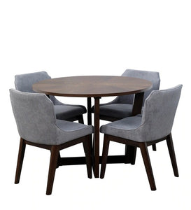 Detec™ 4 Seater Dining Set with Rubber Wood Material