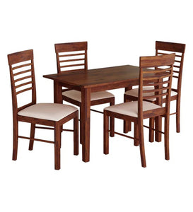 Detec™ 4 Seater Dining Set For Dining Room with Rubber Wood