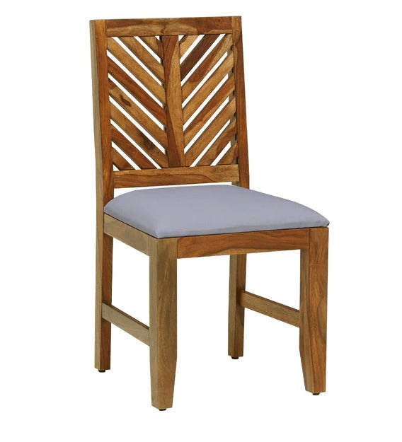 Detec™ Solid Wood 6 Seater Dining Set in Rustic Teak Finish