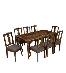 Detec™ Solid Wood 8 Seater Dining Set in Provincial Teak Finish