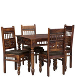 Load image into Gallery viewer, Detec™ Solid Wood 4 Seater Dining Set For Dining Room
