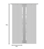 Load image into Gallery viewer, Detec™ Cream Poly Cotton Pinch Pleat Door Curtain
