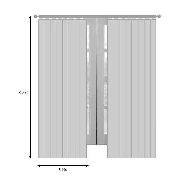 Detec™ गुलाबी ब्लैकआउट पॉली कॉटन 5 फीट पिंच प्लीट खिड़की पर्दा