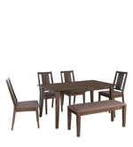 Load image into Gallery viewer, Detec™ 6 Seater Dining Set in Wenge Finish
