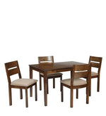 Load image into Gallery viewer, Detec™ 4 Seater Dining Set in Oak Finish
