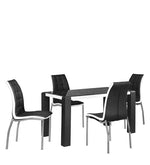 Load image into Gallery viewer, Detec™ 4 Seater Dining Set in Black Colour
