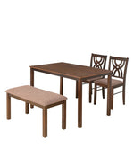 Load image into Gallery viewer, Detec™ 4 Seater Dining Set in Antique Cherry Colour
