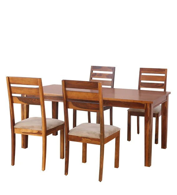 Detec™ 4 Seater Dining Set in Walnut Finish