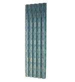 Load image into Gallery viewer, Detec™ Blue Semi Sheer Polycotton 5 Feet Pleat Set Of 2 Curtains
