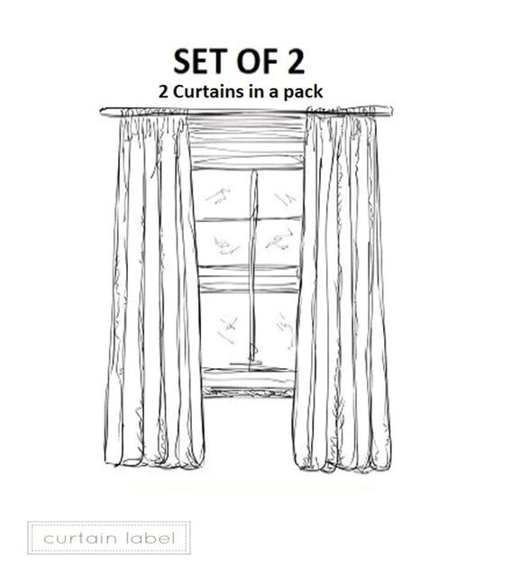 Detec™ Cream Blackout Poly Cotton 5 Feet Pinch Pleat window Curtain