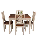 Load image into Gallery viewer, Detec™ 4 Seater Dining Set in Teak Finish
