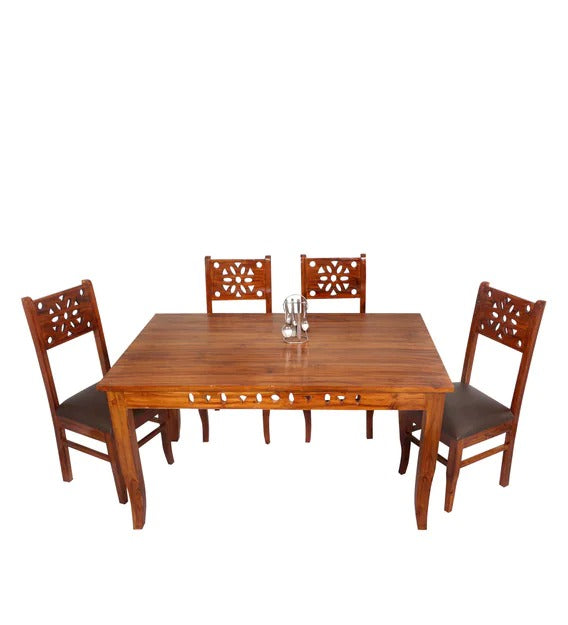 Detec™ 6 Seater Dining Set in Natural Teak Finish