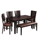 Load image into Gallery viewer, Detec™ 6 Seater Dining Set in Erin Brown Finish
