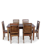 Load image into Gallery viewer, Detec™ 6 Seater Dining Set in Teak &amp; Vintage Finish
