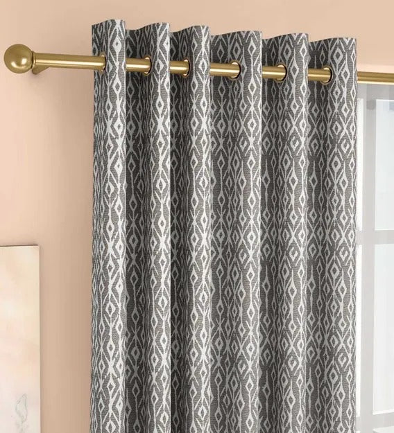 Detec™ Poly Cotton Pinch Pleat Door Curtain - Multiple Color