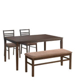 Load image into Gallery viewer, Detec™ 4 Seater Dining Set in Cappucino Finish
