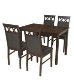 Load image into Gallery viewer, Detec™ 4 Seater Dining Set in Dark Cappucino Colour
