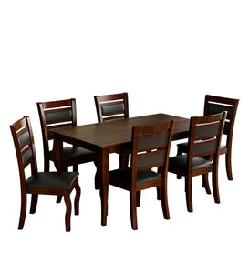 Detec™ 6 Seater Dining Set in Cappuccino Finish