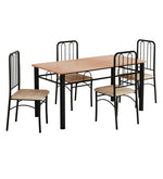 Load image into Gallery viewer, Detec™ 4 Seater Dining Set in Brown Colour
