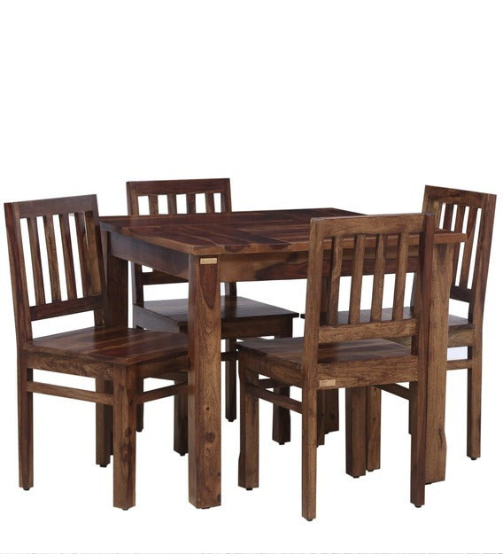 Detec™ Solid Wood 4 Seater Dining Set in Provincial Teak Finish